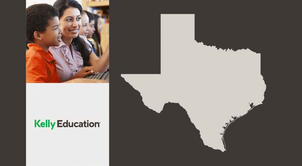 How to become a substitute teacher in Texas - Map.