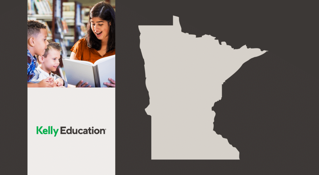 Minnesota map about becoming a substitute teacher