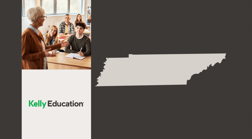 Tennessee map about becoming a substitute teacher