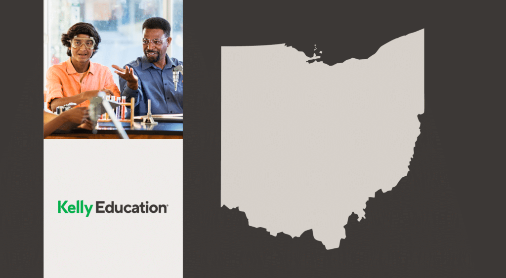 Ohio map about becoming a substitute teacher