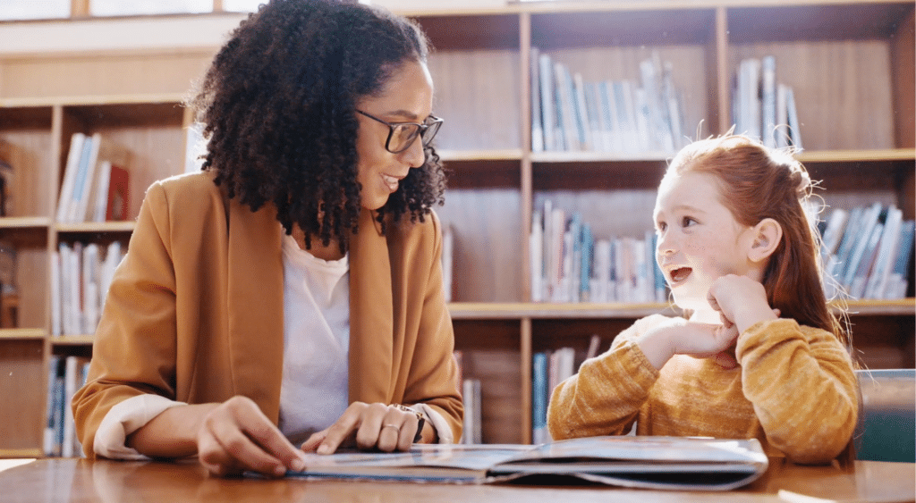 A tutor with a student.